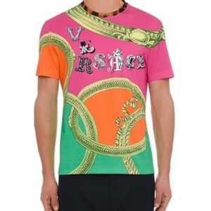 Versace Men's Graphic Logo Print T-Shirt